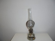 LAMPA NAFTOWA Z LUSTREM PRL
