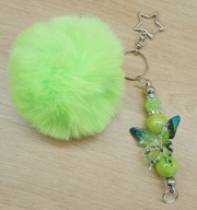 Brelok Motyl Butterfly zawieszka pompon 6423 Oliwia Kurowska, Kuba Kurowski