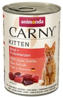 Animonda Carny Kitten Wołowina/Serca indyka puszka 400g