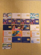 KARTY TELEFONICZNE SIM Z RÓŻNYCH KRAJÓW, 21 SZTUK