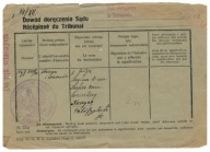 Tarnów 1931 Potwierdzenie odbioru Słowacja Koszyce