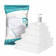 ZESTAW WORKÓW PRÓŻNIOWYCH NA UBRANIA POŚCIEL TORBY 12 SZTUK + POMPKA