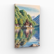 Obraz na płótnie 40x70 Święte Jezioro Nepal krajobraz | Pomysł na prezent