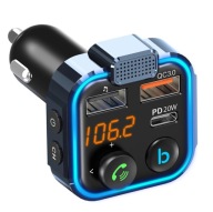 TRANSMITER FM BLUETOOTH DO ODTWARZANIA MUZYKI MP3 AUDIO ŁADOWARKA ADAPTER