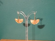 Urocze kolczyki złote kwiaty