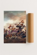 Plakat bez ramy 40x50cm Bitwa o Piłkę koszykówka NBA Lakers| Prezent