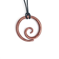 Wisior z czystej, polskiej miedzi. Ręcznie kuty.