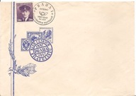 CZECHOSŁOWACJA- 60 LAT KLUBU FILATELISTYCZNEGO 1947 rok -koperta ozdobna