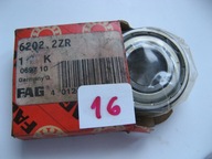 16. Łożysko toczne kulkowe FAG 6202-2ZR GERMANY