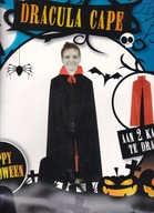 przebranie,stroj, kostium DRAKULA peleryna dla dzieci uniwersalna
