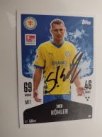Karta topps match attax autograf Bundesliga Eintracht Braunsweig Kohler