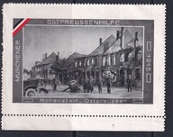 OLSZTYNEK, Prusy Wschodnie, duży znaczek 10x7 cm, reklama WWI /DF/