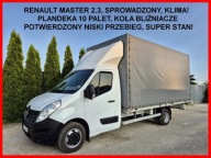 Renault Master 2.3 Plandeka 10 palet Blizniaki Skrzyniowy 5m, Klima, Skrzy