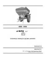 Sulky DPA XLT (4000 - 5600) - instrukcja obsługi rozsiewacza PL