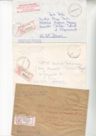 'R"Damasławek-trzy koperty polecone