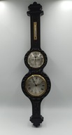 Zegar z drewna - vintage - Zegar + Barometr +Termometr - duży 77cm