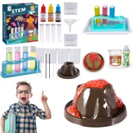 ZESTAW EDUKACYJNY DLA DZIECI EKSPERYMENTY NAUKOWE WYBUCHOWY WULKAN ZABAWKA