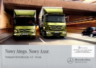 PROSPEKT MERCEDES-BENZ ATEGO. AXOR. TRANSPORT DYSTRYBUCYJNY. 6,5-26 TON