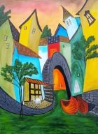 Abstrakcja surrealizm Anpi duży 80x60 /75PatrykMit