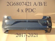 Zderzak VW Polo VI 6 tylny tył 2G6807421A/B/E 2G 2017-2021 4xPDC szary OE