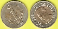 Turcja 1 Lira 2008 r.
