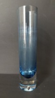 Stary piękny wazon szkło niebieskie Aseda design