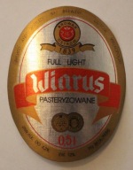 ETYKIETA - BROWAR OSTRÓW - Wiarus - FULL LIGHT - PASTERYZOWANE