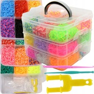 ZESTAW DO ROBIENIA BRANSOLETEK GUMKI KREATYWNY ZESTAW DUŻY XL 3000 SZT