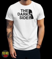 KOSZULKA MĘSKA THE DARK SIDE DARTH VADER STAR WARS BIAŁA L