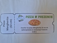 Voucher na pizzę margheritę 32 cm - restauracja Trattoria O.M.G.
