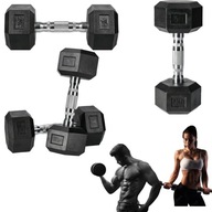 HANTLA HEX 5KG CIĘŻAREK OGUMOWANY SOLIDNY HANTEL WYTRZYMAŁY STALOWY PREMIUM