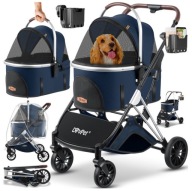 WÓZEK DLA PSA KOTA LOVPET 2W1 TRANSPORTER PREMIUM SKŁADANY DO 32KG