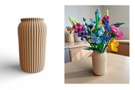 Wazon KORYNT na sztuczne kwiaty LEGO Botanicals ICONS 10313 Beżowy