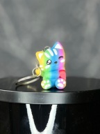 Kot tęcza "Lewy" TOTI breloki PRZYTUŁAPKI - Walentynki