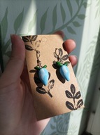 Kolczyki Stardew Valley - snow yam, mini - rękodzieło, stal