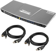 Przełącznik KVM switch 4K Ultra HD 60 Hz 4 x HDMI USB 2.0