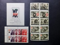 Blok 150 , Fi 3265-66 , 2782 - 90 CZWÓRKI ** - AK i Powstanioe W-skie