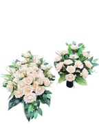 Komplet Cmentarz Duży Róże Herbaciane Stojący