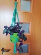 Makrama. Kwietnik do domu i ogrodu 63 cm. Kw.9c