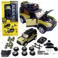 Model Land Rover Defender metalowy samochód 1:43 zestaw do tuningu ZIELONY