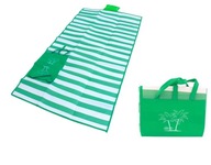 WODOODPORNA MATA PIKNIKOWA KOC Z PODUSZKĄ 178 x 90 CM SKŁADANY Z TORBĄ