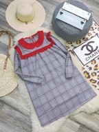 Shein - sukienka krata pepitka r 150