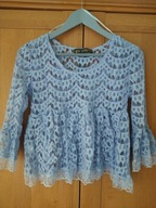 Koronkowa bluzka falbanki QED London 36