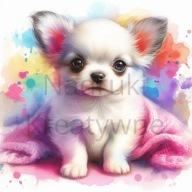 Panel z nadrukiem wodoodporny 45/45cm na torbę chihuahua