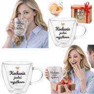 SZKLANKA TERMICZNA SERCE DLA ŻONY DZIEWCZYNY PREZENT NA WALENTYNKI