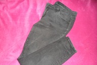 C&A przecierane jeansy czarne rurki 46