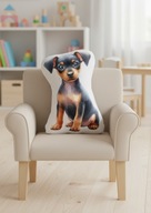 Poduszka przytulanka kształtka piesek pinczer 40cm