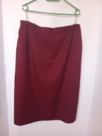 spódnica bordowa prosta