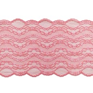 Koronka elastyczna, koronka różowa, koronka na bieliznę, kupon koronki, 8mb