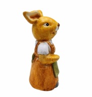 KRÓLIK króliczka MAMA w fartuszku, figurka z ceram